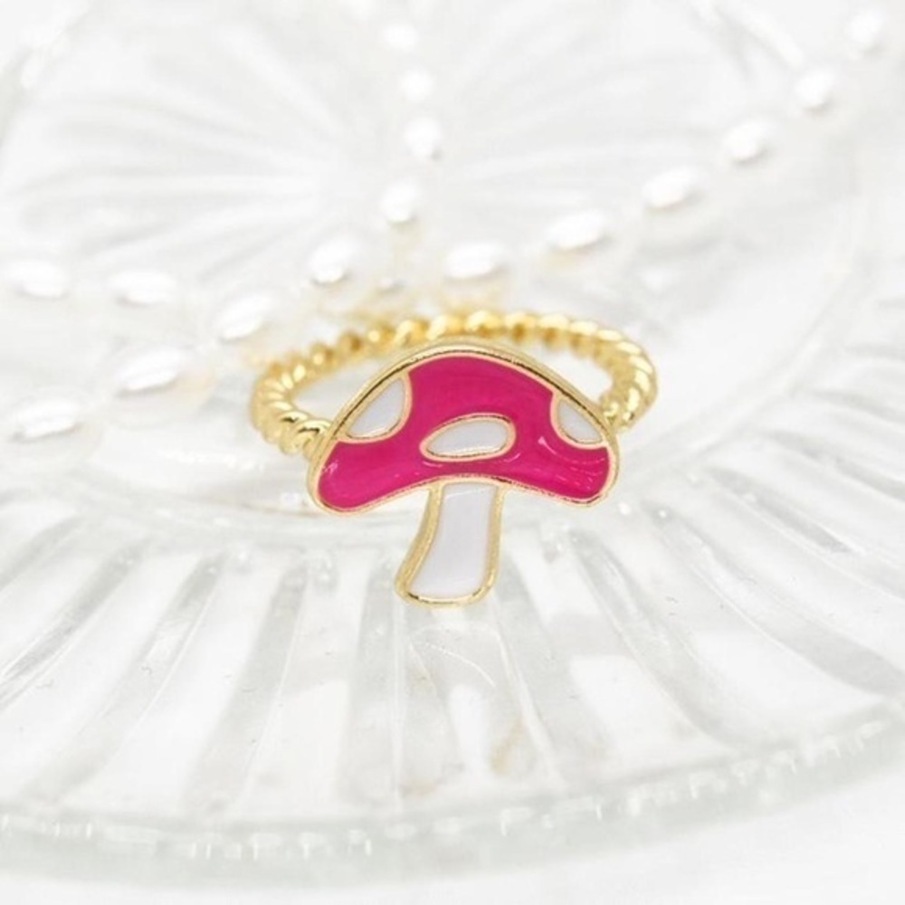 Pink Mushroom Ring - Picture 2 of 4